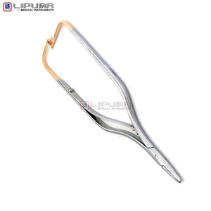 Poignée antidérapante de qualité supérieure Micro porte-aiguille Arruga en acier inoxydable Instrument ophtalmique chirurgical pointe fine manuel MOL - Product Image 4