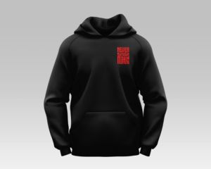 Sudadera con Capucha de Felpa Tejida Unisex, Estilo Urbano, Estampado Gráfico Personalizado, 340g, Manga Murciélago, Tela Cómoda, Servicio OEM ODM, Moda - Product Image 2