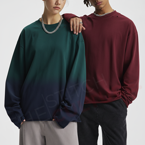 Camiseta Extra Grande Personalizable a Precio de Fabricante, 100% Algodón, Corte Cuadrado, Manga Larga, Ropa Urbana para Hombre - Product Image 3