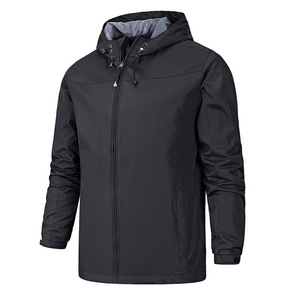 Manteau de pluie imperméable grande taille pour hommes, veste coupe-vent personnalisée pour la randonnée, la pêche, position avant-Produit du fabricant - Product Image 4