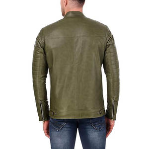 Chaqueta de cuero para hombre de último diseño Chaqueta de cuero de alta calidad transpirable totalmente personalizada Venta caliente con tarifa razonable - Product Image 4