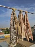 Paréo de plage en coton Paisley Zari imprimé à la main, grande écharpe de plage, châle de mode en tissu doux anti-UV à séchage rapide