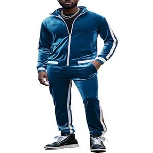 Trajes Deportivos de Terciopelo _ Trajes Deportivos de Terciopelo de Moda 2025, Traje de Dos Piezas con Cremallera, Trajes Deportivos de Terciopelo - Product Image 6