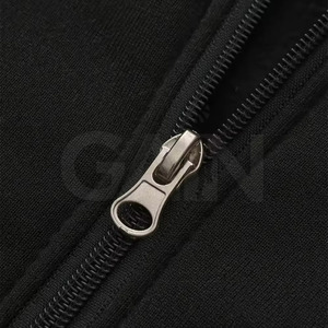Venta al por mayor personalizado cremallera sudaderas con capucha para los hombres Venta caliente Casual 100% chaqueta de lana de algodón con patrón sólido chaqueta de los hombres con capucha - Product Image 4