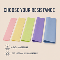 Banda de Resistencia de Látex para Yoga, 59x5.9 Pulgadas, Correa Elástica para Pilates, Fisioterapia, Entrenamiento de Fuerza, Regalos Directos de Fábrica
