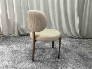 Disen เฟอร์นิเจอร์ร้านอาหารสไตล์นอร์ดิกเก้าอี้รับประทานอาหารขาสแตนเลสเก้าอี้โรงแรมหรูหราสำหรับห้องรับประทานอาหารบ้าน - Product Image 3