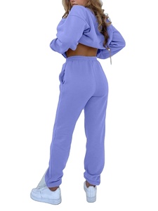 ชุดวอร์มลำลองสำหรับผู้ใหญ่แบบ unisex สำหรับฤดูหนาว ผลิตจากผ้าฝ้ายฟลีซ 100% น้ำหนักเบา เป็นมิตรกับสิ่งแวดล้อม ระบายอากาศได้ดี เหมาะสำหรับใส่เล่นกีฬา - Product Image 4