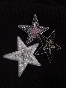 Broche brodée de perles élégante Unique fait main luxe royal fait main - Product Image 6