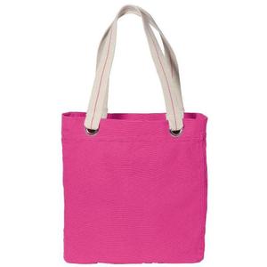 Allie Tote <b>Bag</b> Colorful Cotton Canvas with Durable Interior Lining Eco-Friendly <b>Long</b> Handle for Daily Use Advertising Gifts - Product Image 3