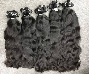 Venta al por mayor mejor precio alta calidad cutícula alineada vietnamita virgen natural italiano rizo cabello ondulado sin procesar suelta onda profunda - Product Image 4