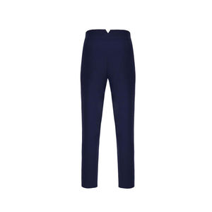 Pantalon de costume bleu marine taille haute pour femme - Product Image 3