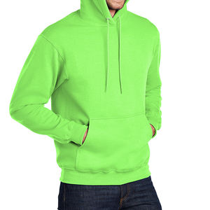 New HIgh Quality Custom Logo Neon <b>Green</b> Working Pullover Street Wear Hoodie 100% Cotton Heavy Weight <b>men's</b> hoodies - Product Image 4