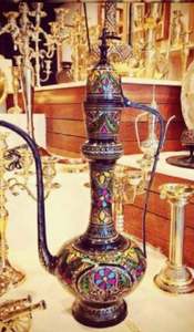 อุปกรณ์เสิร์ฟน้ำชาทำจากทองเหลืองแบบดั้งเดิมสำหรับตกแต่งบ้านโรงแรมและร้านอาหาร - Product Image 3