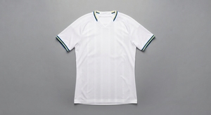 Maillot de football blanc à col en V, couleur unie, séchage rapide, 100% polyester, imprimé par transfert thermique, nom et numéro d'équipe personnalisés, unisexe, adulte - Product Image 2