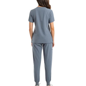 Uniformes Médicos de Alta Calidad en Oferta, Uniformes de Enfermería para Verano, Uniformes de Hospital, Conjuntos de Uniformes Médicos, Blusa de Manga Corta y Pantalones de Secado Rápido - Product Image 4