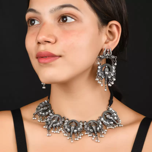 Luxury Vintage Ganesh <b>Choker</b> 24K Gold Plated Fine Jewelry Set Copper and Stainless Steel with Zircon Stone - Product Image 1