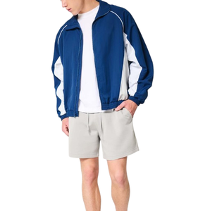 Chaqueta Cortavientos Impermeable de Dos Tonos 100% Poliéster con Cremallera para Hombre, Chaqueta Cortavientos Deportiva Personalizada para Correr, para Primavera y Verano - Product Image 4