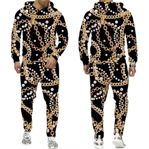 Vente en gros de vêtements fabricant pour hommes ensemble de survêtements d'hiver uni en coton molleton avec logo personnalisé sublimation poids lourd - Product Image 5