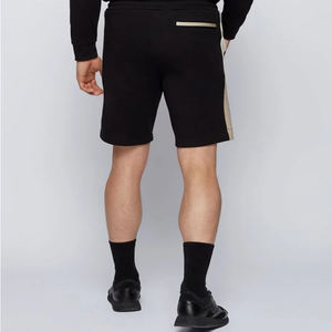 Sweat à capuche à motif uni coupe classique et ensemble de shorts confortables pour hommes caractéristiques de grande taille pour le style de rue d'été - Product Image 5