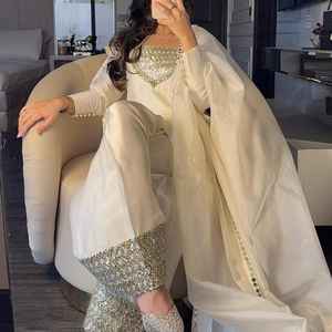 ชุดเดรสผ้าไหมปากีสถานปักด้วยมือชุดเดรสพื้นเมืองของผู้หญิงเสื้อผ้าชนเผ่าแฟชั่นวัฒนธรรม - Product Image 4