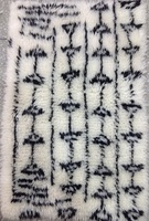Tapis berbère marocain de luxe noué à la main, à poils longs, motif géométrique, en coton doux, style moderne, écologique, antibactérien