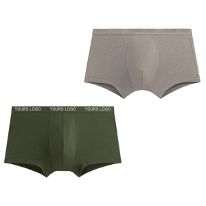 Slip personnalisé taille moyenne pour hommes vêtements d'été respirants 95% coton 5% Spandex commande en gros sous-vêtements confortables - Product Image 1