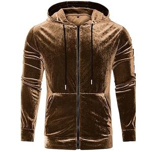 Best Selling Men's Oversized <b>Hoodies</b> Heavyweight Thick Custom Velvet Comfortable Full Zip Pullover Embroidered Trending Design - Product Image 3