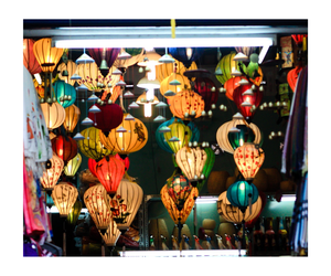 Les lanternes en soie/lanterne en bambou vietnamienne/prix le moins cher lanternes en tissu suspendues traditionnelles pour le festival du Vietnam - Product Image 1