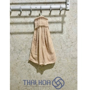 Chiffons de nettoyage tricotés en tissu éponge 100% coton doux 15*42cm largeur 75 grammes chiffon de nettoyage avec boucle de suspension - Product Image 4