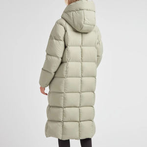 OEM High Quality Women Puffer Jacket Hood Warm Winter Plus Size Full Zipper Bubble Outdoor Custom Logo <b>Nylon</b> <b>Fabric</b> Down Jacket - Product Image 2