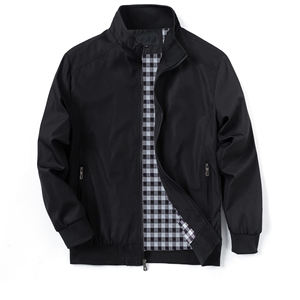 Abrigo holgado de moda informal bordado personalizado con etiqueta de otoño para hombre, chaqueta de bombardero impermeable al por mayor para hombre - Product Image 1