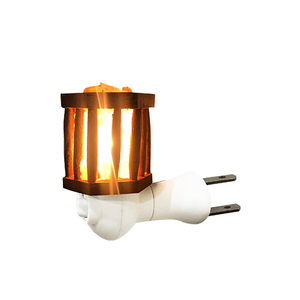 Lampe de nuit au sel de l'Himalaya en forme d'octogone personnalisée Veilleuse décorative de style pyramide pour ampoule de roche Matériaux naturels fabriqués - Product Image 5