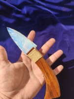 Superventas Piedra Natural curación ópalo opalita flecha puntas de flecha cuchillo de madera indio estilo antiguo cuchillo de madera de ópalo asequible