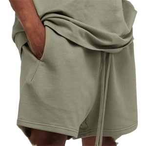 425gsm coton décontracté lâche t-shirts de haute qualité logo personnalisé course à pied sport été printemps unisexe hommes ShortsDDP expédition - Product Image 4