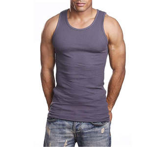 Débardeur de sport en jersey de coton pour homme, coupe ajustée, haute qualité, personnalisable, vente en gros - Product Image 5