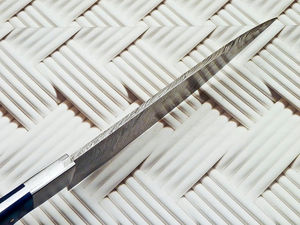 Personalizado de alta calidad OEM/ODM servicio mango de madera de lujo cuchillo de Chef hecho a mano de acero de Damasco cuchillo de cocina de mano ajustable - Product Image 5