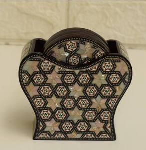 Juego de Posavasos de Alta Gama con Incrustaciones de Hueso, Novedad, Posavasos Decorativos para Bebidas, para Minoristas de Arte y Decoración y Proveedores de Hostelería - Product Image 5