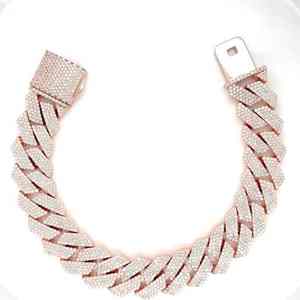 Pulsera de eslabones cubanos de Calidad única, joyería con perla de diamante helado, estilo Vintage, regalo especial de San Valentín, Plata de Ley 925 - Product Image 3