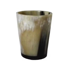 Natural Horn Shot Glass Handmade Eco-Friendly Viking Animal Style Drinking <b>Cup</b> for Whiskey Mead Beer Party Use - Product Image 5