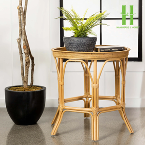 Table basse en rotin naturel moderne de haute qualité, fabriquée à la main, écologique, durable, meubles de maison en provenance du Vietnam, artisanat - Product Image 6