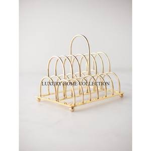 Estantes decorativos de metal para tostadas de diseño moderno con un acabado elegante para restaurantes en casa y una experiencia de servicio de desayuno de lujo - Product Image 2