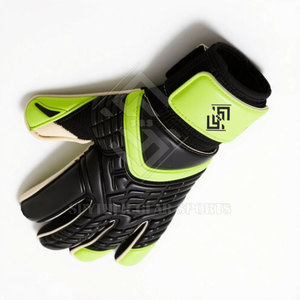 Strong <b>Grip</b> <b>Control</b> Secure Wrist Design Professional High Quality Unisex Latex Goalkeeper Gloves Non-Slip Hook Loop Closure - Product Image 3