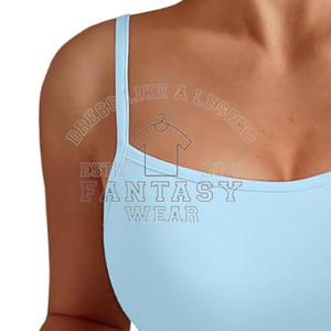FANTASY WEAR OEM 2026 – Débardeur basique côtelé en coton pour femme, coupe ajustée, sans manches, avec design et logo personnalisés - Product Image 5