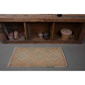Alfombra turca Vintage de 150cm X 330cm, tejido plano de lana de retazos beige y verde para decoración para sala de estar, 4m de ancho con respaldo de látex - Product Image 4