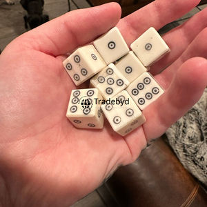 Luxury Natural Bone Polyhedral <b>Dice</b> Set 7-Piece Artisan Durable & Eco-Friendly for RPG Tabletop Board Games Tradebyd - Product Image 2