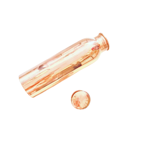 Bouteille d'eau de Yoga en émail en cuivre au Style Unique bouteille d'eau en cuivre en métal de conception de gravure avec couvercle anti-fuite avancé - Product Image 5