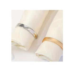 Anillos de servilleta de metal contemporáneos para una decoración de mesa refinada, ideales para cenas, bodas, festividades y hogares modernos. - Product Image 1