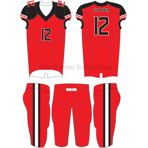 Ensembles de t-shirt pour hommes et femmes, logo en sergé, personnalisés, tenue de Football américain - Product Image 6