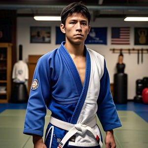 เครื่องแบบคาราเต้วัสดุสีทึบชุดฝึกซ้อมมวยชุดยูโดออกแบบได้ตามน้ำหนักเครื่องแบบคาราเต้คุณภาพสูง - Product Image 5