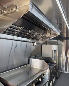 Carrito de camión móvil comercial de 12 pies, remolque de comida rápida de cocina completa para perritos calientes, furgoneta móvil de calle de concesión a la venta, EE. UU., Europa - Product Image 6